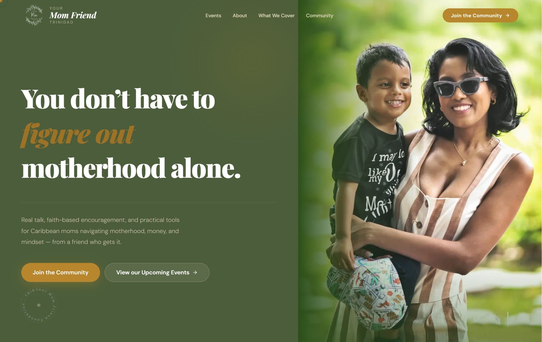 Your Mom Friend homepage